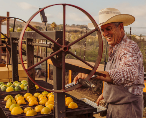 Chef David Pratt open-fire cooking for the Community Table at The Ecology Center in San Juan Capistrano